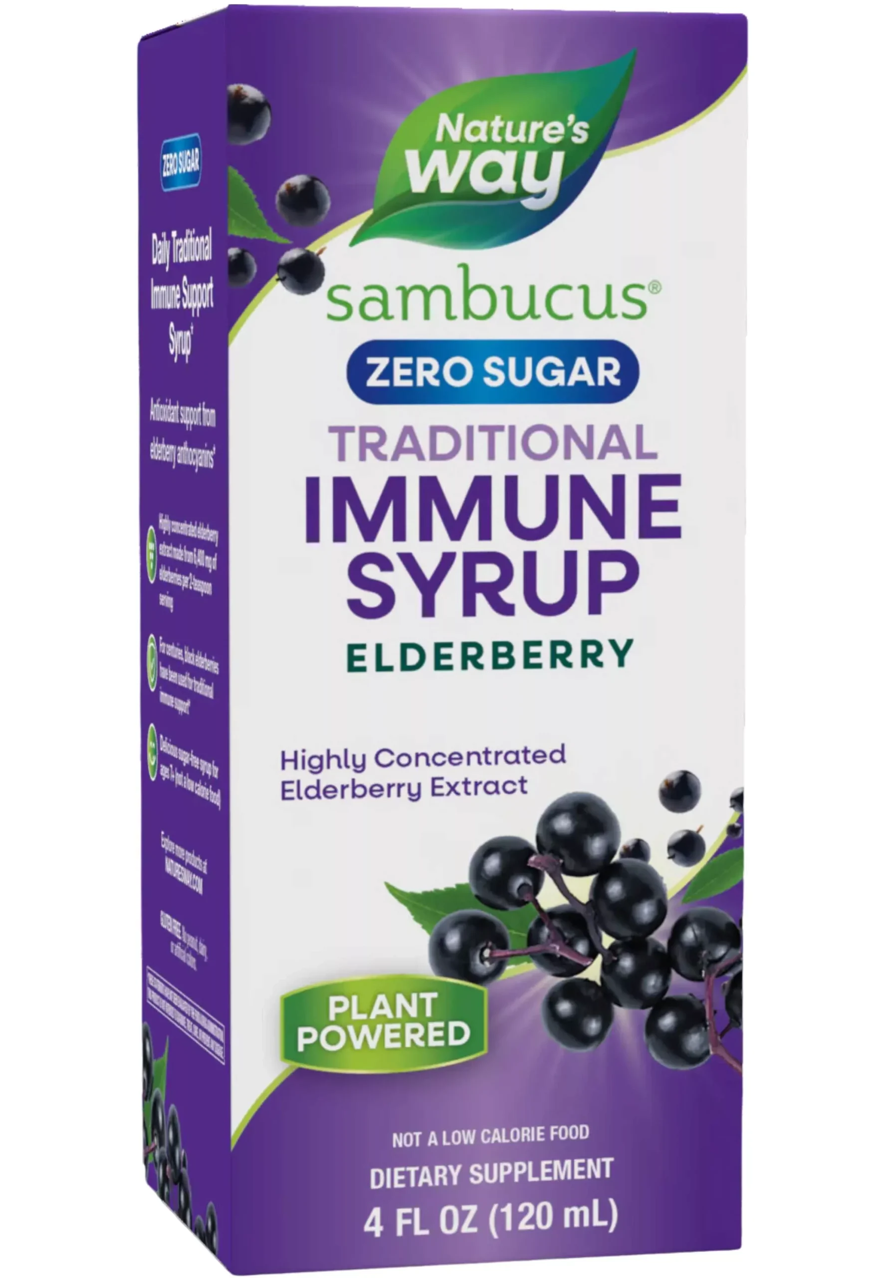 Nature's Way Sambucus Zero Sugar Traditional Immune Syrup